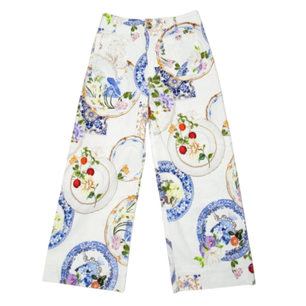 Anthropologie Maeve The Colette Cropped Wide-Leg Trousers Magic Fabric Edition - Picture 4 of 13